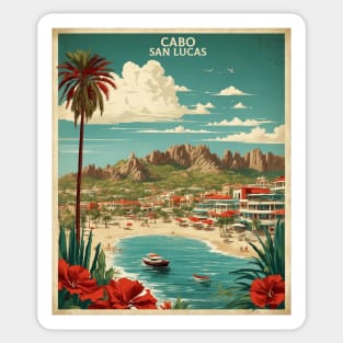 Cabo San Lucas Baja California Mexico Vintage Tourism Travel Sticker